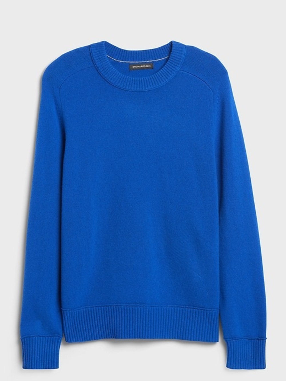 Banana Republic Blue Italian Merino Crewneck Sweater